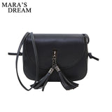 Mara'S Dream 2018 Mini Women Messenger Bags Pu Leather Women Shoulder Bag Tassel Solid Clutches