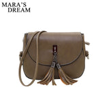 Mara'S Dream 2018 Mini Women Messenger Bags Pu Leather Women Shoulder Bag Tassel Solid Clutches