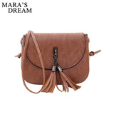 Mara'S Dream 2018 Mini Women Messenger Bags Pu Leather Women Shoulder Bag Tassel Solid Clutches