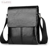 Men Crossbody Bag Fashion Leather Shoulder Bag Casual Black Business Mens Hand Bag For Phone High