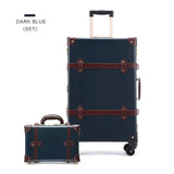 Uniwalker 20 22 24 Inch Cow Leather Luggage  Genuine Leather Vintage Travel Suitcase Classic