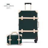 Uniwalker 20 22 24 Inch Cow Leather Luggage  Genuine Leather Vintage Travel Suitcase Classic