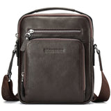 Bison Denim Genuine Leather Men Bags Ipad Handbags Male Messenger Bag Man Crossbody Shoulder Bag