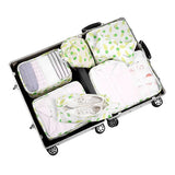 7Pcs/Set Women Men Travel Storage Bags Clothes Underwear Shoes Organizer Cosmetic Toiletry Pouch