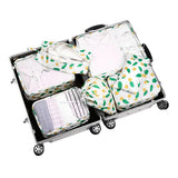 7Pcs/Set Women Men Travel Storage Bags Clothes Underwear Shoes Organizer Cosmetic Toiletry Pouch