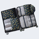 7Pcs/Set Women Men Travel Luggage Storage Bags Shoes Clothes Toiletry Cosmetic Pouch Kits Organizer