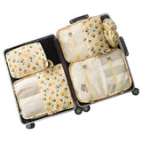 7Pcs/Set Women Men Travel Luggage Storage Bags Shoes Clothes Toiletry Cosmetic Pouch Kits Organizer