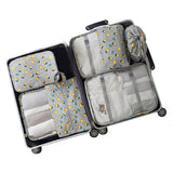 7Pcs/Set Women Men Travel Luggage Storage Bags Shoes Clothes Toiletry Cosmetic Pouch Kits Organizer