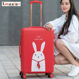 Women Candy Colors Rolling Luggage Bag Pc + Abs Suitcase With Wheel Trolley Case With Lock, Uv
