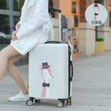 Women Candy Colors Rolling Luggage Bag Pc + Abs Suitcase With Wheel Trolley Case With Lock, Uv