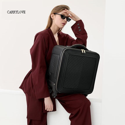Carrylove Fashion Luggage Series 16/20/24 Inch Size High Quality Make You More Sexy  Pu Rolling