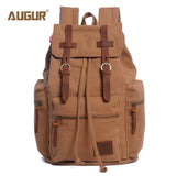 Augur New Fashion Men'S Backpack Vintage Canvas Backpack School Bag Men'S Travel Bags Large
