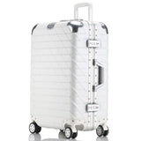 20 "24" 26 "29" Inch Aluminum Frame + Pc + Abs Hardside Luggage, Vintage Rolling Suitcase,