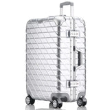20 "24" 26 "29" Inch Aluminum Frame + Pc + Abs Hardside Luggage, Vintage Rolling Suitcase,