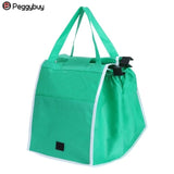 1Pcs/2Pcs Shopping Bag Foldable Tote Eco-Friendly Reusable Large Trolley Supermarket Large Capacity