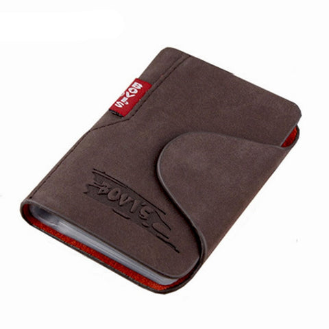 Kudian Bear Genuine Leather Business Cards Holder Credit Card Cover Bags Hasp Card Organizer Bags