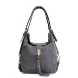 Nico Louise Women Real Split Suede Leather Shoulder Bag Female Leisure Nubuck Casual Handbag Hobo