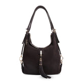 Nico Louise Women Real Split Suede Leather Shoulder Bag Female Leisure Nubuck Casual Handbag Hobo