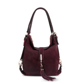 Nico Louise Women Real Split Suede Leather Shoulder Bag Female Leisure Nubuck Casual Handbag Hobo