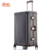 100% Fully Aluminum-Magnesium Alloy Travel Suitcase 20/25 Inch Ladies Luggage Suitcase Man Crash