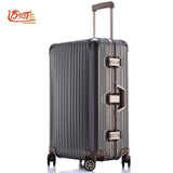 100% Fully Aluminum-Magnesium Alloy Travel Suitcase 20/25 Inch Ladies Luggage Suitcase Man Crash