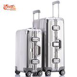 100% Fully Aluminum-Magnesium Alloy Travel Trolley Luggage 20/25 Inch Female Male Suitcase Carry On