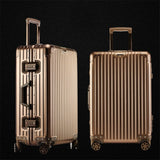 Uniwalker 100% Alumnium Rolling Luggage Lightweight Hardside Travel Trolley Suitcase With