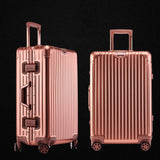 Uniwalker 100% Alumnium Rolling Luggage Lightweight Hardside Travel Trolley Suitcase With