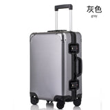 Uniwalker 20''24'' Rolling Luggage 100% Aluminum Unisex Travel Trolley Suitcase Spinner Wheels