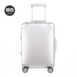 Uniwalker 20''24'' Rolling Luggage 100% Aluminum Unisex Travel Trolley Suitcase Spinner Wheels