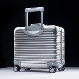 Uniwalker 100% Aluminum Alloy 18 Inch Luggage Trolley Travel Suitcase With Aluminum Rod Spinner