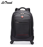 Letrend Oxford Travel Bag Men Rolling Luggage Large Waterproof Suitcases Wheel 20 Inch Carry On
