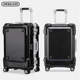 Uniwalker 20 24 29 Inch Abs+Pc Rolling Luggage Aluminium Frame Trolley Travel Carry On Suitcases