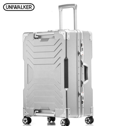 Uniwalker 20" 24" 29" Aluminum Frame Pc Rolling Luggage Hardside Travel Trolley Suitcase Case Cabin