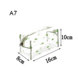 Pvc Cosmetic Storage Bags Women'S Portable Waterproof Clear Toiletry Pouch Travel Wash Makeup