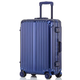 20''24''Full Aluminum Luggage Travel Trolley Suitcase Metal Hardside Rolling Luggage Suitcase Carry