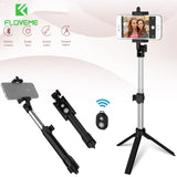 Floveme Tripod Selfie Stick Wireless Bluetooth Monopod For Iphone Samsung Xiaomi Remote Control