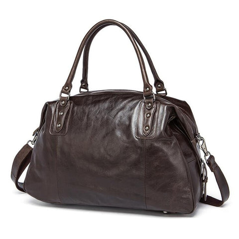 Genuine Leather Women Travel Bags Travel Luggage Men Fashion Totes Luggage Big Bag Male Crossbody