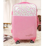 Polka Dot20 24 Trolley Luggage Pink Universal Wheels Female 28 Travel Bag Luggage Lock,Abs Pink