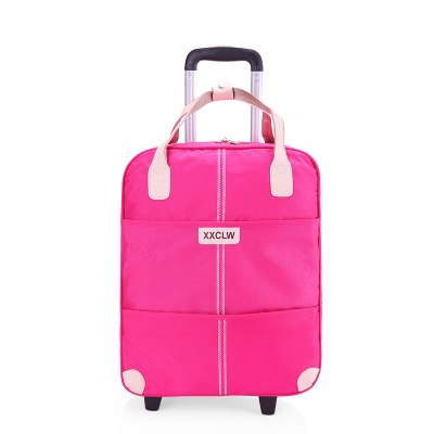 Women Rolling Luggage Bag Set,Waterproof Oxford Cloth Travel Suitcase,Wheel Trolley Case,Portable