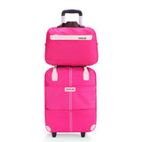 Women Rolling Luggage Bag Set,Waterproof Oxford Cloth Travel Suitcase,Wheel Trolley Case,Portable