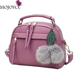 Stylish Women Handbag Pu Leather Cute Mini Messenger Shoulder Bags With Ball Toy Bolsa Feminine