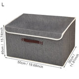 Non-Woven Clothing Folding Cover Storage Box Closet Organizer Underwear Shoes Toy Sundries Wardrobe