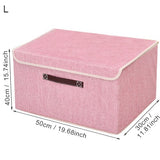 Non-Woven Clothing Folding Cover Storage Box Closet Organizer Underwear Shoes Toy Sundries Wardrobe