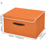 Non-Woven Clothing Folding Cover Storage Box Closet Organizer Underwear Shoes Toy Sundries Wardrobe