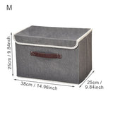 Non-Woven Clothing Folding Cover Storage Box Closet Organizer Underwear Shoes Toy Sundries Wardrobe
