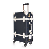 2018 New Pu Travel Luggage Set Suitcase Leather Retro Spinner Wheels Rolling Luggage 3 Colors