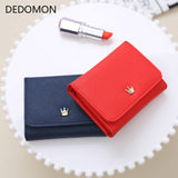 Wallet Women 2018 Lady Short Women Wallets Crown Decorated Mini Money Purses Small Fold Pu