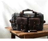Free Shipping,Brand Casual Men Cowhide Handbag.Style Travel Bag,Quality Big Canvas Bag,Vintage