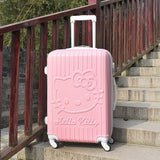 Hello Kitty Rollingluggage Bag ,Women Travel Suitcase,Abs Cartoon Box,Fashion Carry On,Kids